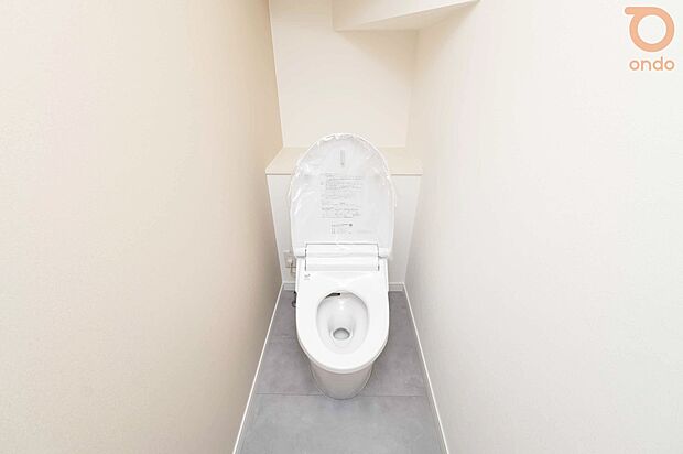 【【ondo建物プラン例／トイレ】】シンプルだからこそ、落ち着ける。暮らしの中に自然と溶け込むトイレです。