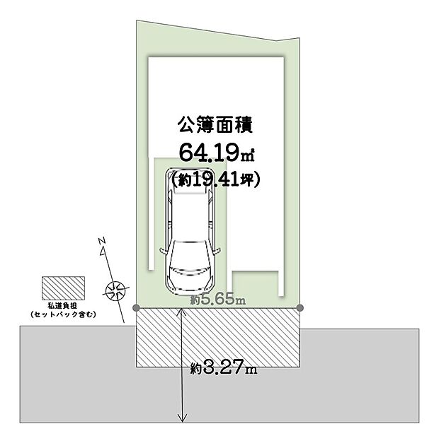 【土地図】＼ 南向き陽当たり良好×ゆとりある間口 ／落ち着いた住宅地に立地。
複数駅・複数路線が利用でき利便性◎