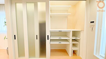 【ondo建物プラン例/キッチン背面収納】