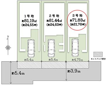 ・セットバック：約6.46m2 