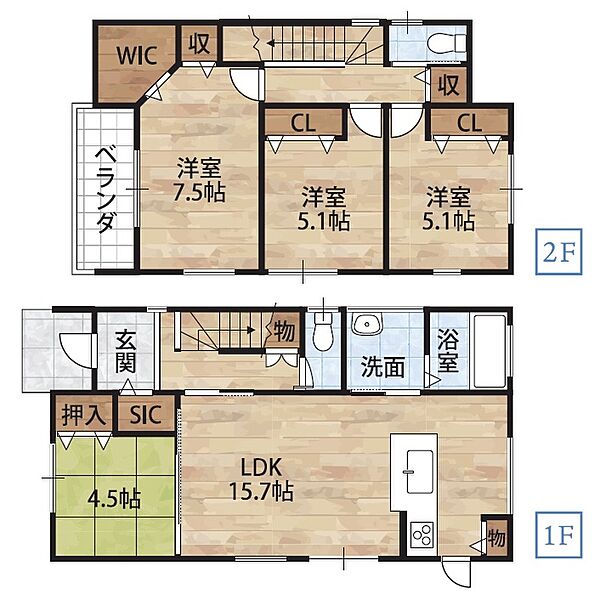 【2号地間取り図】