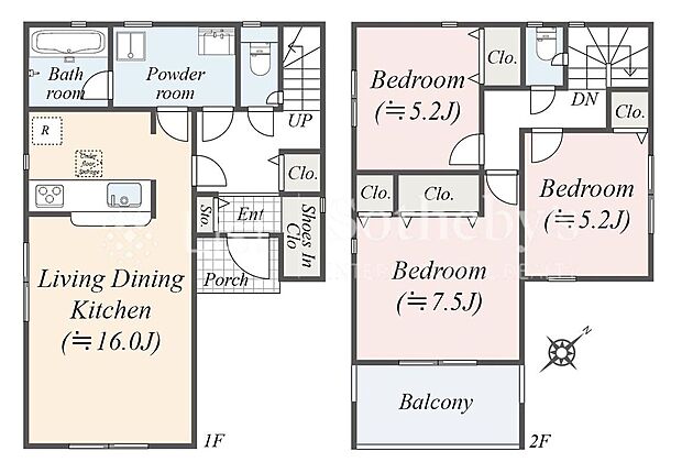 【3LDK】※図面と異なる場合は現況を優先。