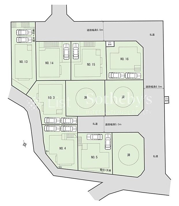 【全体区画図】※図面と異なる場合は現況を優先。