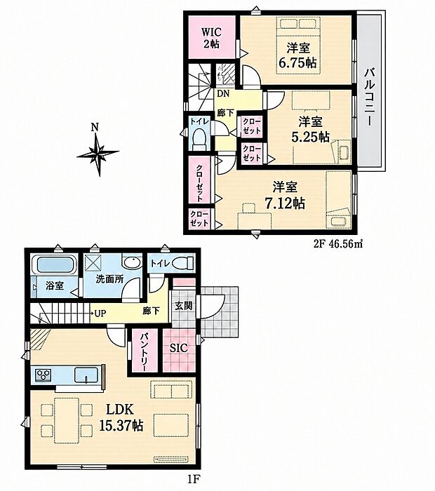 2号棟間取図