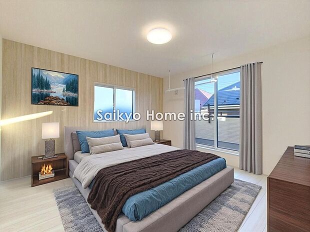 【居室】8.5帖洋室。備え付けのウォークインクローゼットを活用してお部屋をスッキリ広く使えそうです