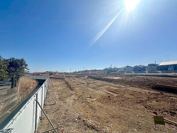 【現地写真】125～151平米あるゆとりの敷地！