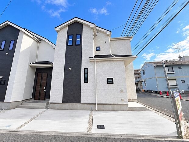 【A号棟外観】風通しや採光にも気を配った設計のお家は、快適な住環境をお約束します。