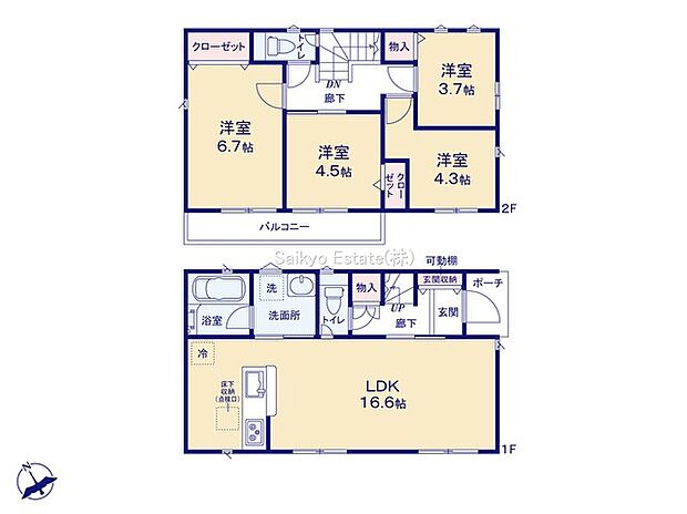 間取り図(1号棟)