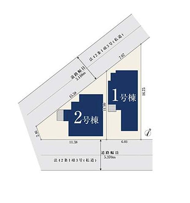 間取り図（1号棟）
