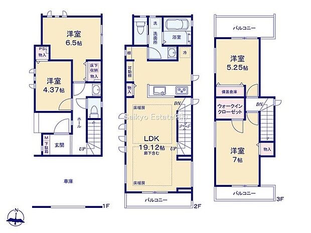 間取り図（A号棟）
