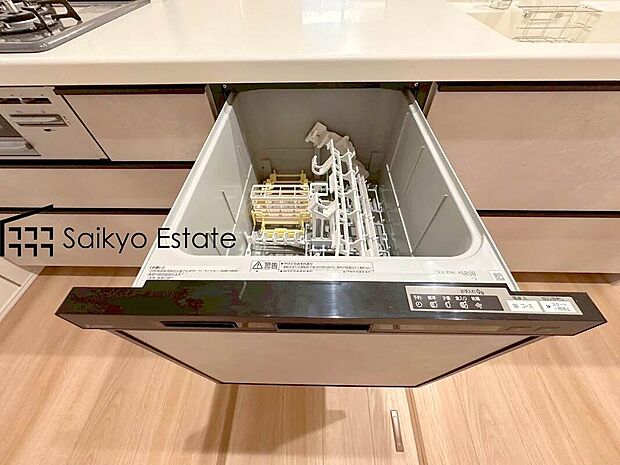 【【食洗機】】手洗いよりも経済的で家計に優しい「ビルトイン食洗機」が標準装備なのはママの強い味方ですね。