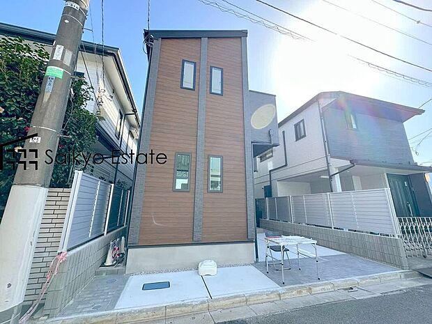 【完成予想図】住宅省エネルギー性能証明対応住宅！敷地面積31.5坪、建物面積32.09坪！全室2面採光、全居室収納完備！