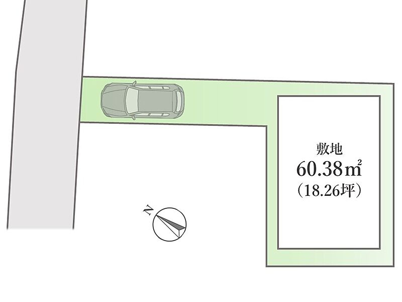 【区画図】
東京メトロ副都心線「雑司ヶ谷」駅まで徒歩8分の立地に登場！
全居室南向きで陽当り良好！