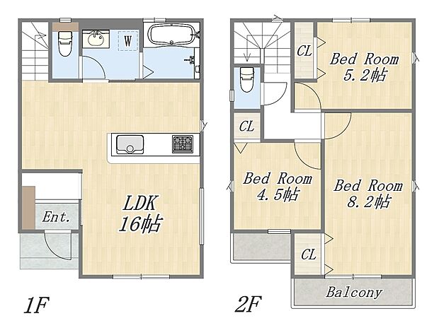 【【参考プラン1】】Plan:3LDK+カースペース
土地面積:103m2(約31坪)