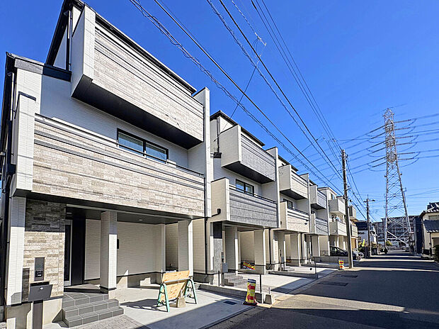 【【外観】】暮らしの質を高めるZEH水準の快適住宅！LDK16帖超×4部屋の広々空間の全4邸が堂々完成！
住宅性能評価6項目で最高等級を取得している永く安心して過ごせる住まいです。