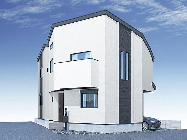 【【建物イメージパース：外観】】LDK19.4帖の3LDKプラン！広々とした空間でレイアウトを自由に組むことができ、心地よい暮らしを堪能できます！