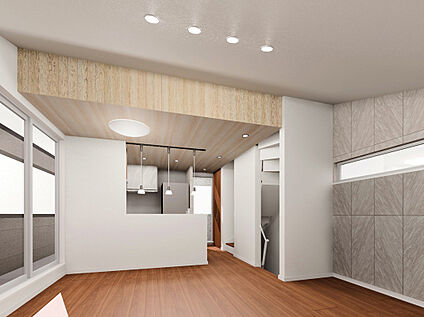 【建物イメージパース:LDK】