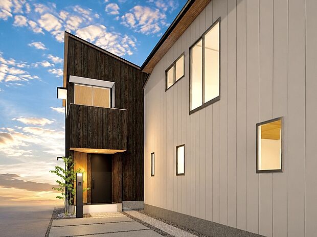 【【建物プラン例】】保育園や幼稚園、小学校やが徒歩圏に点在。共働きの子育て世帯にも安心な住環境です。また、周辺にはスーパーやドラッグストアなどの生活施設が点在。