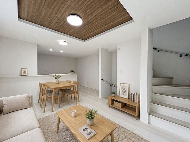 【【LDK：14帖】】人目を気にせずくつろげる2階リビング仕様の3階建て3部屋プラン。