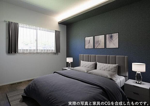 【主寝室【5-11号地】（2025年7月撮影）】ウォークインクローゼットを完備。スッキリとしたお部屋が保てます。