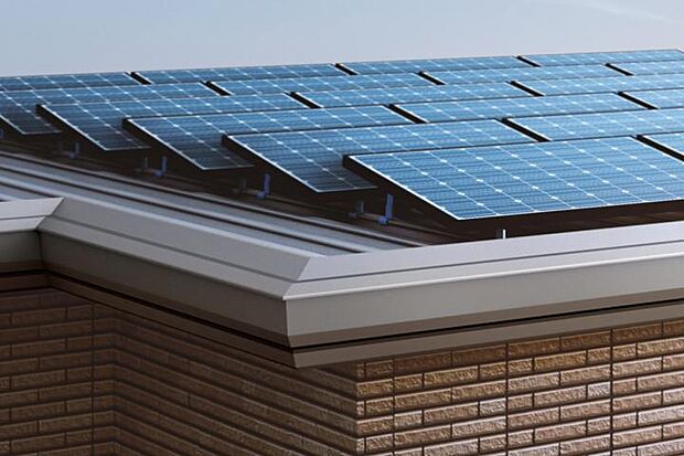 【太陽光発電システム】もしもの災害時でも日中電気を使える安心。※メーカーのモデルチェンジにより、形状が変更となる場合があります。※事前に計画したコンセントでのみ電力使用が可能です。同時に使用できる電力には限りがあります。