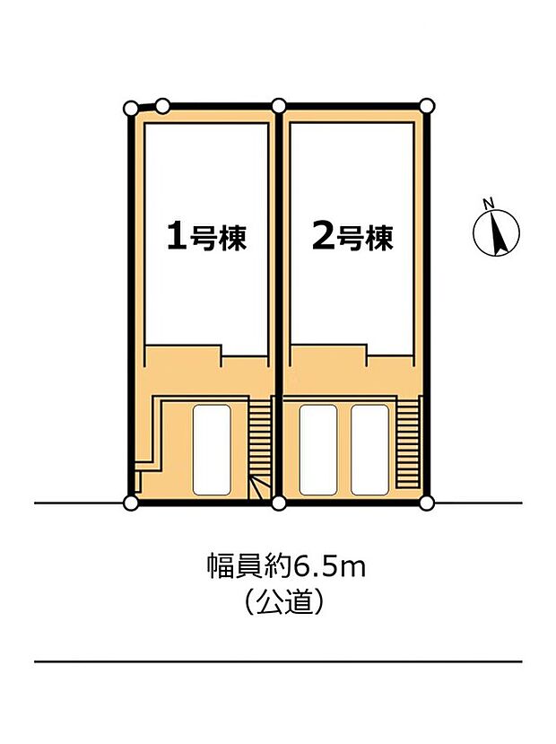 2号棟はカースペース並列2台分ございます。