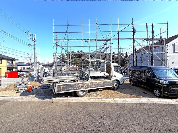 【3~5号棟】2026年4月完成予定。1号棟をモデルハウスとしてご見学いただけます。