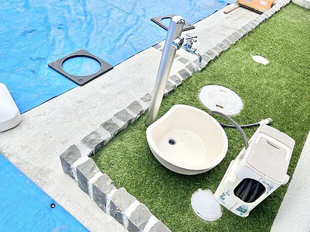 【その他現地】外水栓があると、庭のお手入れやちょっとした手洗い・洗車に便利です!