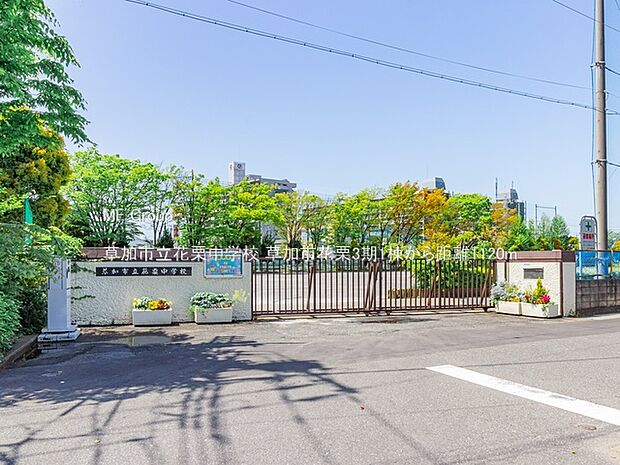 草加市立花栗中学校（約1,120m）