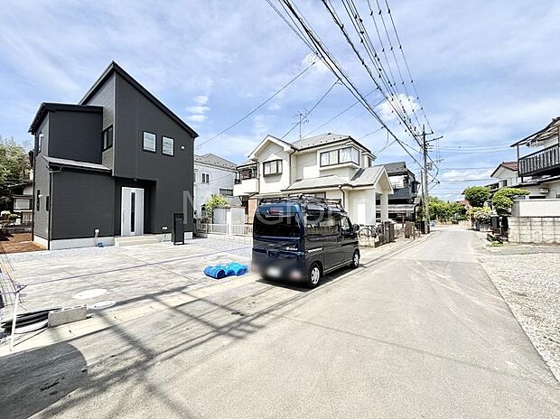 【前面道路含む現地写真】堂々完成!! ここから始まる新生活を応援いたします!
