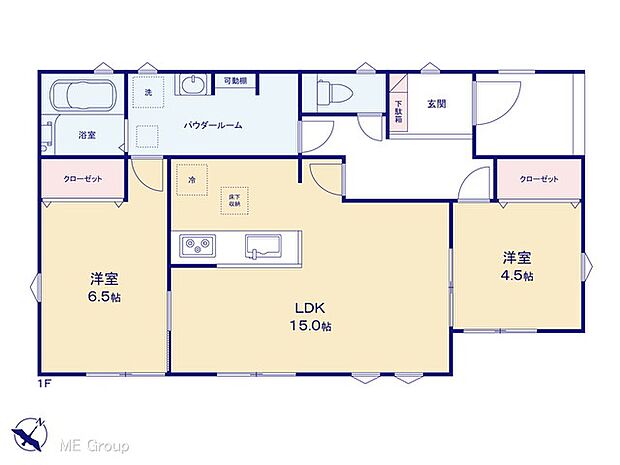 【2LDK】図面と異なる場合は現況を優先