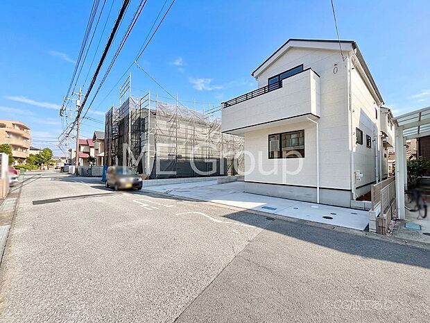 【前面道路含む現地写真】堂々完成!! ここから始まる新生活を応援いたします!