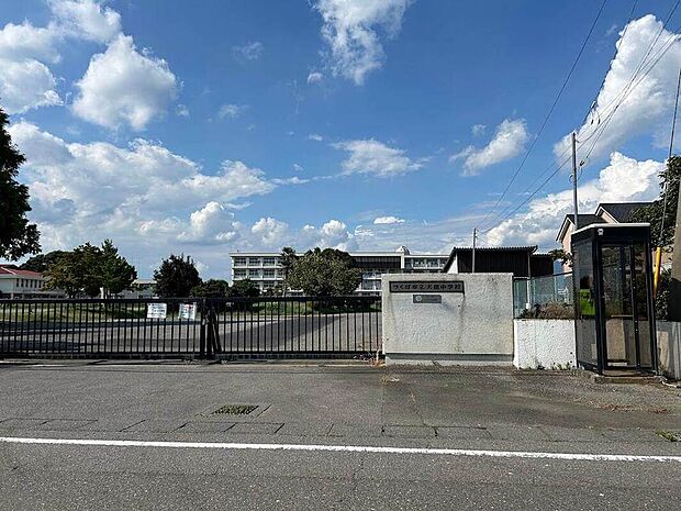 つくば市立大穂中学校（約2m）