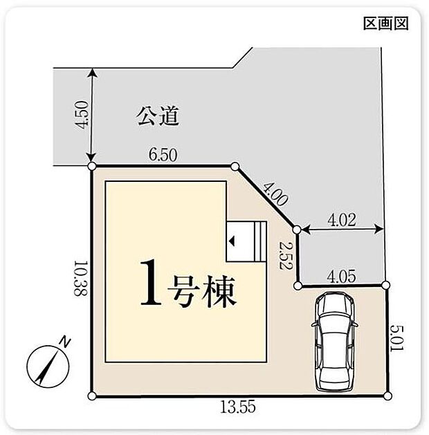周辺は第一種低層住居専用地域で落ち着いた住宅街です。開放感がありお車の出し入れがしやすい立地です！
