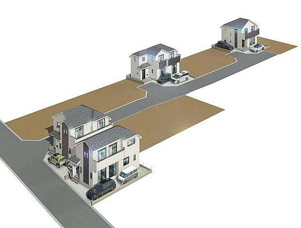 『完成予想図(外観)』
気になった物件すぐにご見学対応させていただきます♪平日・お仕事帰りなど、いつでもご案内可能です♪周辺環境と併せて、実際に現地をご確認ください♪