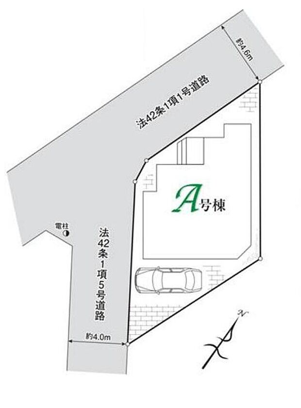 開放感のある角地で通風良好な住宅♪自然の風をたっぷり取り込め、風の通りの良い快適な住宅です。