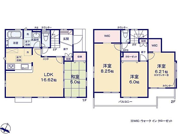 (１号棟)、4LDK、土地面積126.48m2、建物面積100.96m2