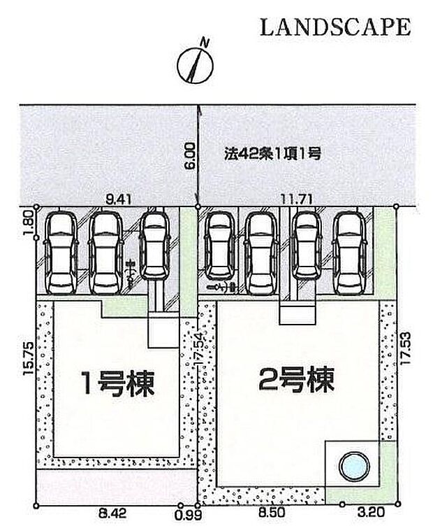 敷地５０坪超え！カースペース車種により並列３～４台分！周辺は第一種低層住居専用地域で落ち着いた住宅街です。