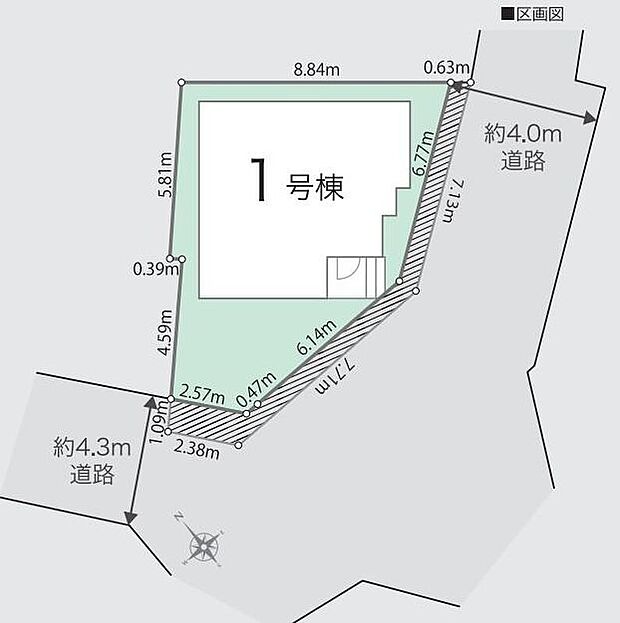 開放感のある角地で通風良好な住宅♪自然の風をたっぷり取り込め、風の通りの良い快適な住宅です。
