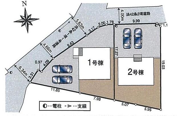 敷地１９５～２００平米！2台を並列駐車できるゆとりあるカースペース。広い敷地でDIYをしたりペットとふれあったり、楽しみが広がります。