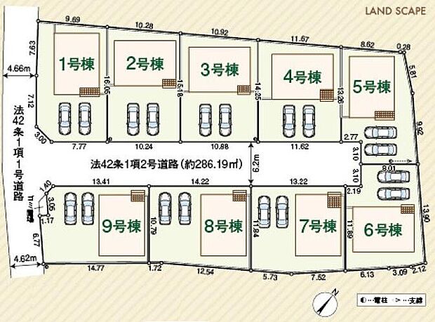 敷地45~48坪とゆとりがあります。おうち時間を楽しみたい方におすすめ!カースペース並列2台分確保!