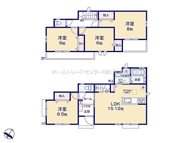 【4LDK】☆全居室６帖超え☆
個室それぞれ６帖超えとしっかり広さを確保！二面採光・収納完備しています！ご家族それぞれお好みの居室でお過ごしいただけます♪