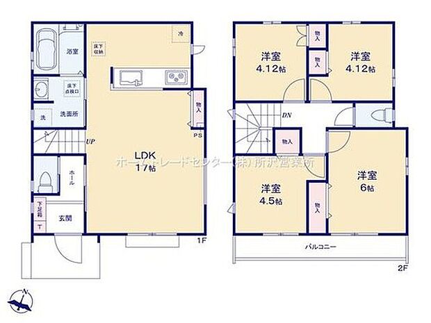【4LDK】☆リビングイン階段仕様☆
ご家族との自然なコミュニケーションが生まれるリビングイン階段を採用!帰宅時・外出時の自然なコミュニケーションを育みます♪