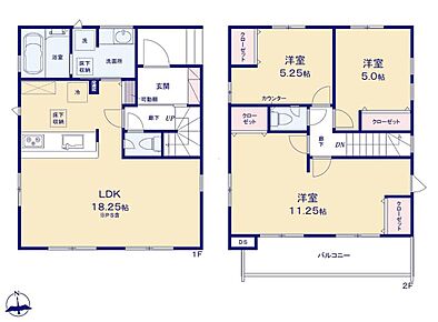 ☆ワンフロアタイプLDK☆
南向きのLDKは１８．２５帖の広々空間♪三面採光で陽射しをたっぷり取り込めます。折上天井で開放感をプラスした洗練されたデザインのリビングです♪ 
