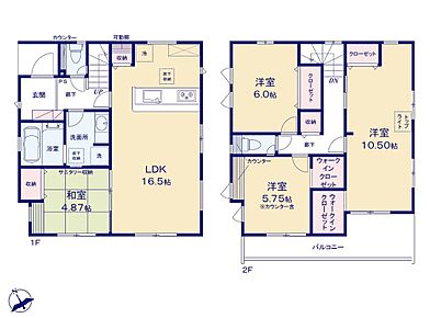 ☆ワイドバルコニー☆
２部屋から出入り可能なインナーバルコニー♪広々としており、たっぷりの洗濯物も一度に片付きます 