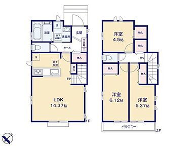 ☆三面採光LDK☆
ワンフロアタイプのLDKは陽射しをたっぷり取り込める三面採光。リビングイン階段仕様で自然と家族がふれあう間取りです。 
