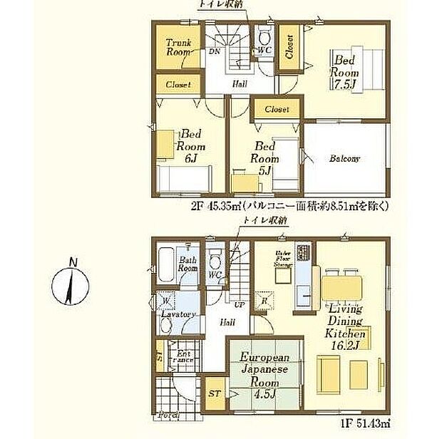 【4LDK】☆和洋室付き☆
LDK横和洋室はリビングとの間仕切りをあけると２０．７帖の大空間に！扉を閉めて個室にすることも可能です。お子様のお昼寝やおむつ替えスペースとしてもお使いいただけます♪