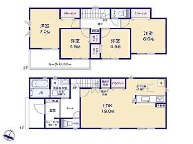☆ひろびろ１９帖LDK☆
ワンフロアタイプのLDKは南向きで採光良好！気持ちの良い陽射しが差し込むリビングでご家族でゆったりとお過ごしいただけます♪パントリー、リビング収納も完備！ 