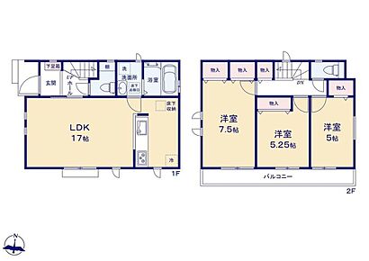 ☆全居室南向き☆陽射しが渡る全居室南東向きレイアウト♪おうちのどこにいても明るく気持ちよく過ごせます。 