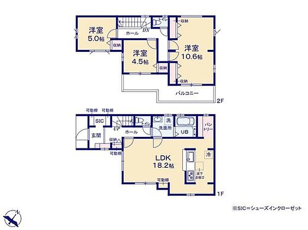 【4LDK】☆アイランドキッチン採用☆
2方向から出入りできるアイランドキッチン。家族と一緒にお料理するのも楽しみです♪大容量パントリー付きなのでキッチン周りをすっきり見せられます。